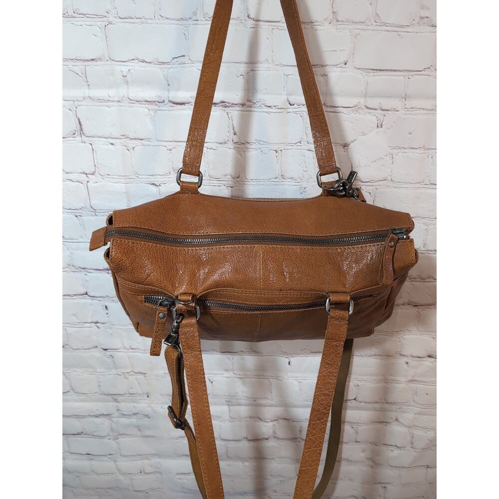 SPIKES & SPARROW Leather Brown Computer Laptop 14" Front Back Top Zip Padded - Picture 10 of 16